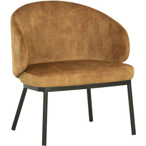 Echo Black / Nono Tapenade Gold Lounge Chair